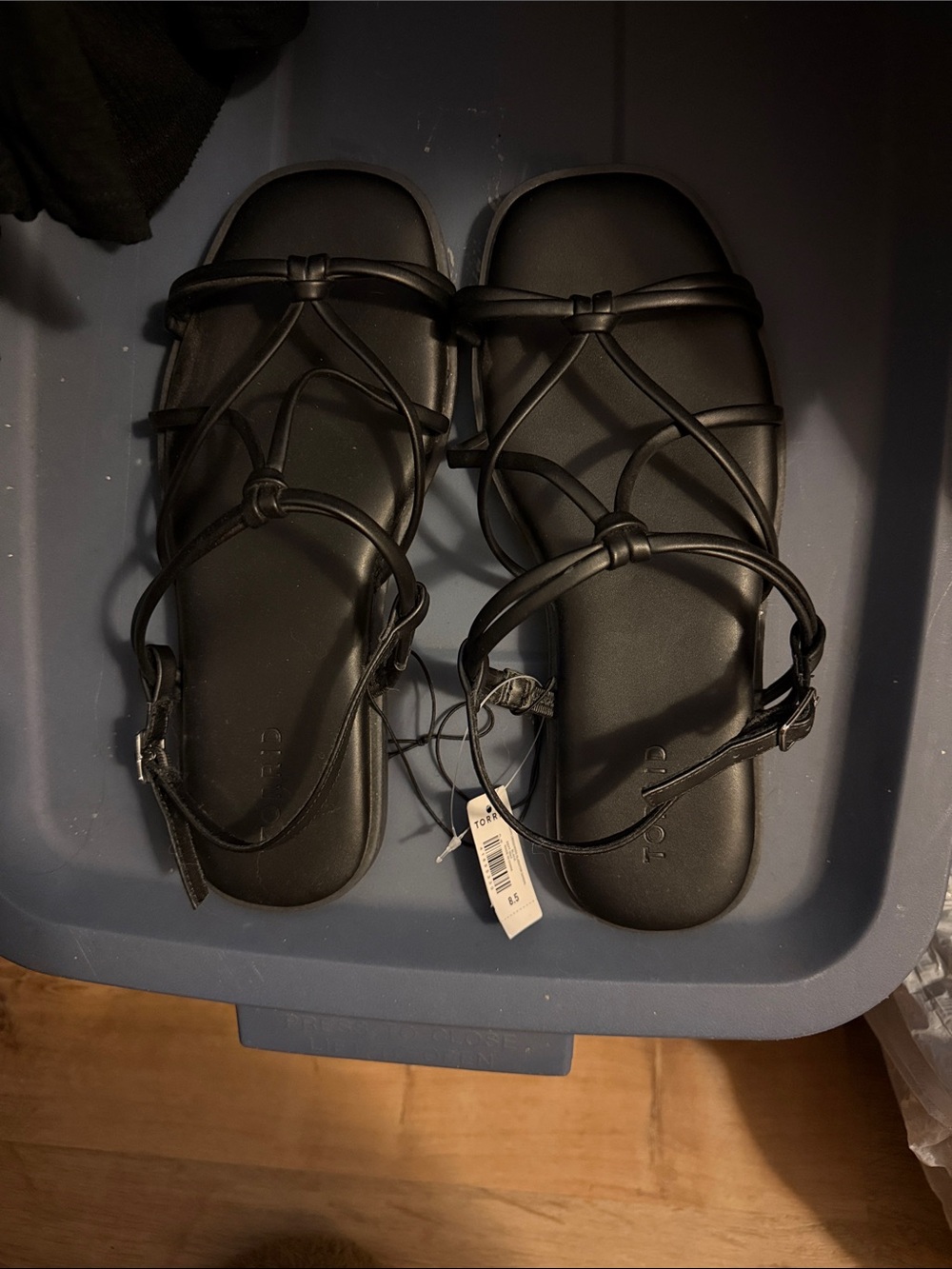 torrid Black Strappy Flat Sandals